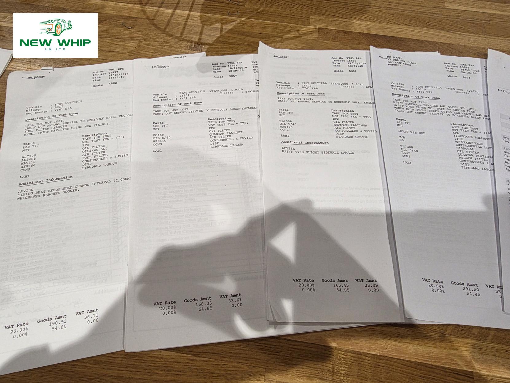 Fiat Multipla 1.9 MultiJet Dynamic Family MPV 5dr Diesel Manual (173 g/km, 120 bhp)